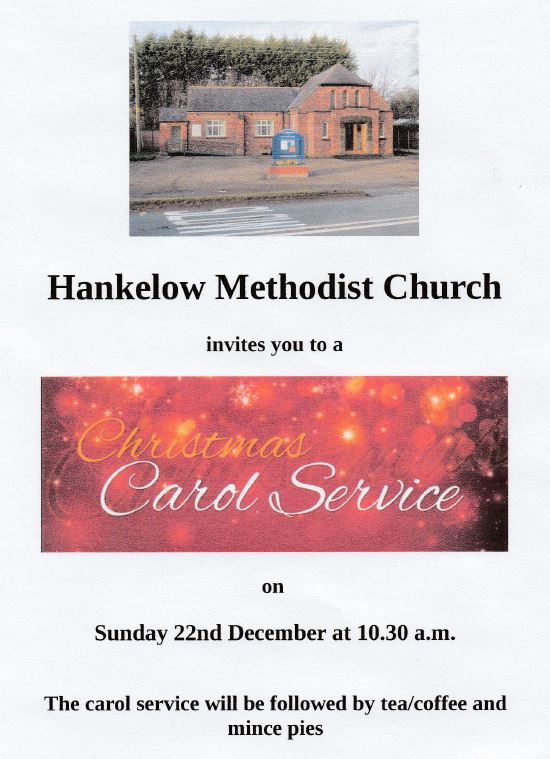 Chrismas Carols service at the Methodist Chapel, 2024